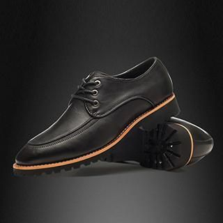 Preppy Boys Genuine-Leather Lace-Up Loafers