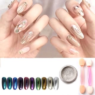 Monoe - Chrome Powder Nail Art Decoration (Various Designs)