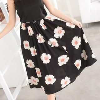 59 Seconds Floral Maxi Skirt