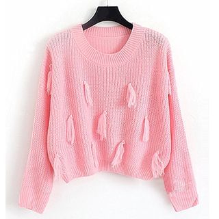 Honey House Tasseled Sweater