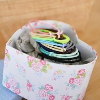 59 Seconds Set of 8: Two-Tone Hair Ties Multicolor - One Size