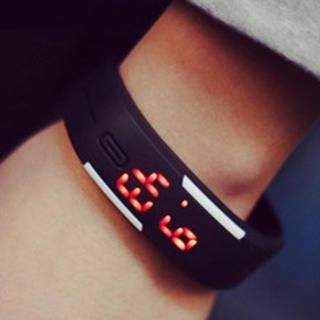 InShop Watches Silicon Strap Bangle Watch