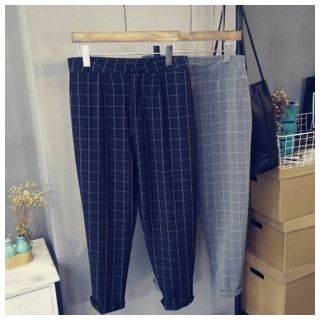Glovon Check Tapered Pants