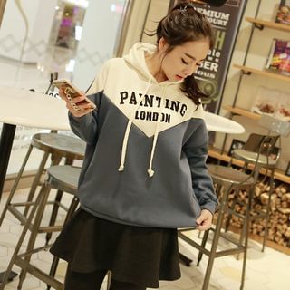 CLICK Hooded Color-Block Pullover