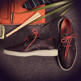 JUN.LEE Lace-Up Fringed Casual Shoes