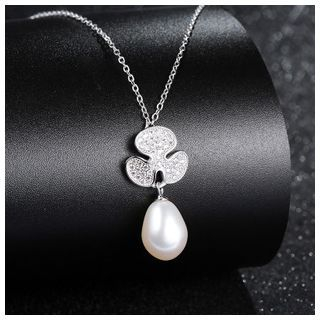 Zundiao Sterling Silver Pearl Necklace