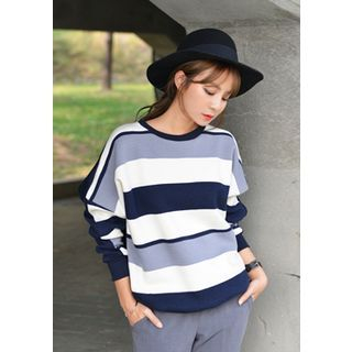 DEEPNY Color-Block Brushed-Fleece Sweatshirt