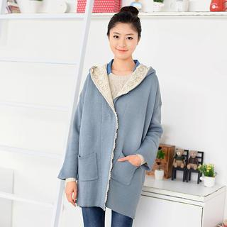 59 Seconds Hooded Knit Cardigan