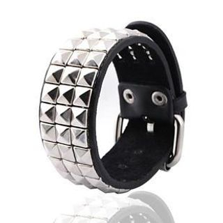 Trend Cool Rivets Wide Leather Bracelet