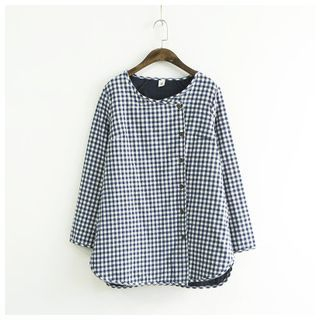 Ranche Gingham Button-front Jacket