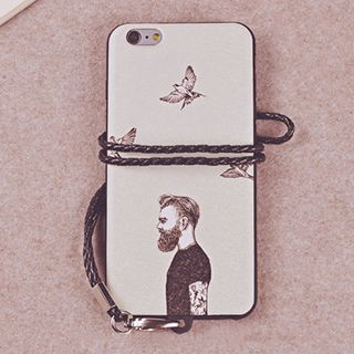 Kindtoy Couple Matching Printed Case with Strap - iPhone 6s / 6s Plus