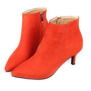 Fashion Street Kitten Heel Ankle Boots