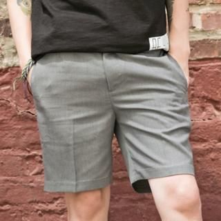 ABOKI Band-Waist Colored Shorts