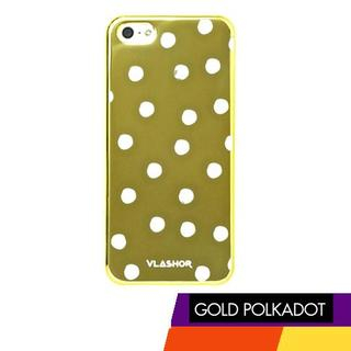 Vlashor Polka Dot - Metellic Gold iPhone5 Case One Size