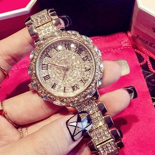 Nanazi Jewelry Rhinestone Bracelet Watch