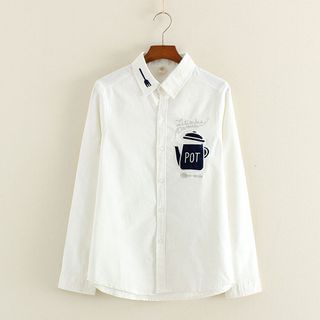 Mushi Long Sleeve Embroidered Shirt