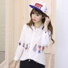 Cartoon Print Shirt White - XL от YesStyle.com INT Cartoon Print Shirt White - XL от YesStyle.com INT