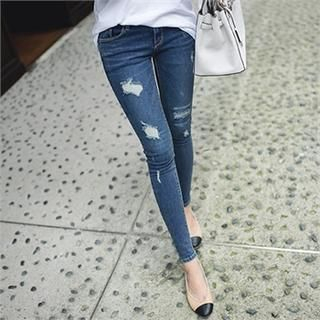 PIPPIN Distressed Skinny Jeans