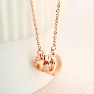 LoveGem Double Circle Necklace