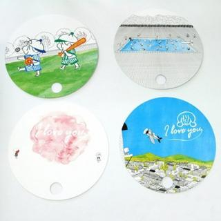 iswas Illustrated Paper Fan