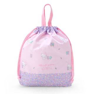 Hello Kitty Flower Drawstring Tote Bag 1 pc