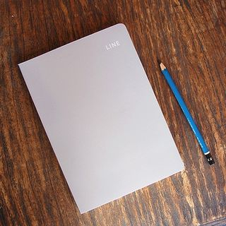 LIFE STORY Note Book (A5) - LINE  Gray - One Size
