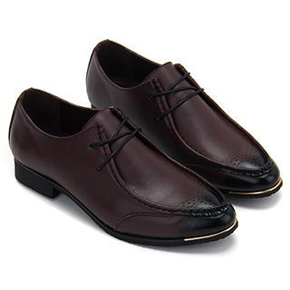 Preppy Boys Genuine-Leather Perforated Loafers