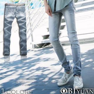 OBI YUAN Button-Accent Washed Jeans