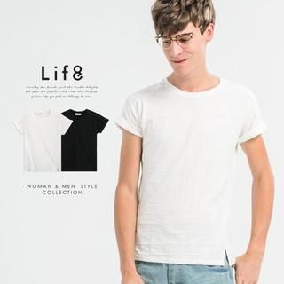 Life 8 Cuff Sleeved Check Top