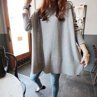 DAILY LOOK Round-Neck Loose-Fit Knit Top