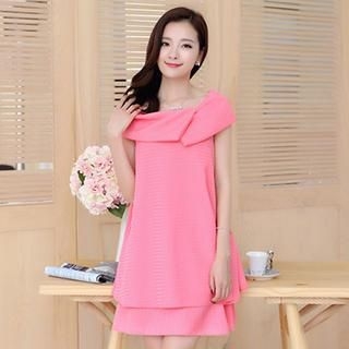 Romantica Cap-Sleeve Layered Dress