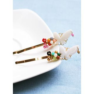 kitsch island Multicolor Butterfly Hair Pin