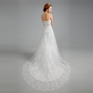 Loree Strapless Rhinestone Mermaid Wedding Dress