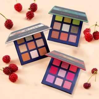 BEAUTY GLAZED - 9-Color Fruity Eyeshadow Palette - 5 Types F# Mint (1.4g x 9)