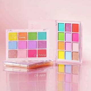 Car Mela - Twelve Glaze Macaron Eyeshadow Palette 02# Circus - 12G
