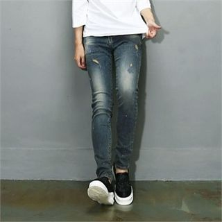 THE COVER Distressed Skinny Jeans