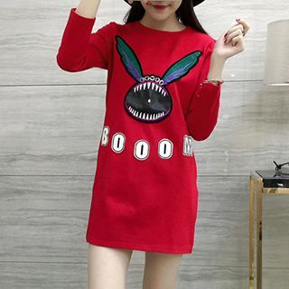 Sugar Town Long-Sleeve Monster Dress