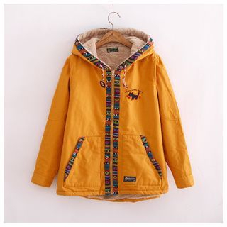 Waypoints Hooded Cat Embroidered Jacket