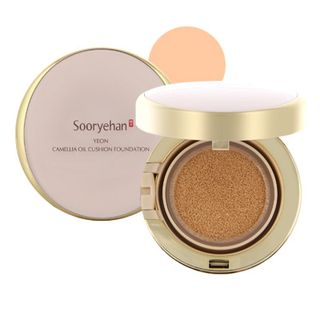 Sooryehan Yeon Camellia Oil Cushion Foundation with Refill SPF50+ PA+++ (#23) 15g + 15g