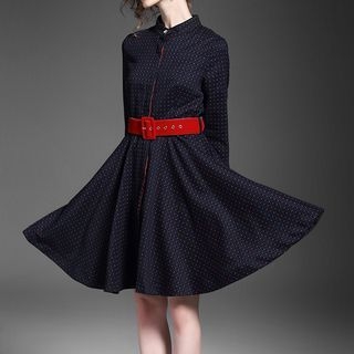Alaroo Long-Sleeve Dotted Dress