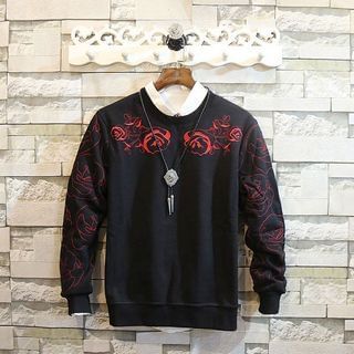 Rockedge Flower-Embroidered Pullover