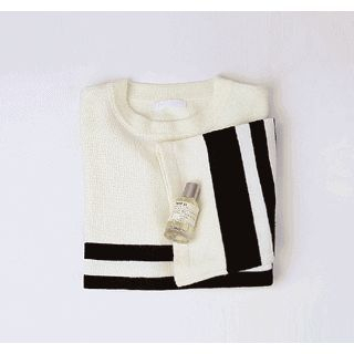 ssongbyssong Striped Wool Blend Knit Top