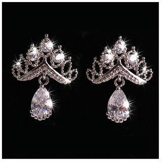 Nanazi Jewelry Rhinestone Drop Earrings