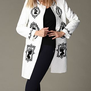 Tal.lu.lah Embroidered Long Jacket
