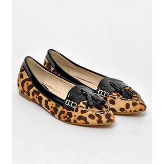 yeswalker Leopard Print Loafers