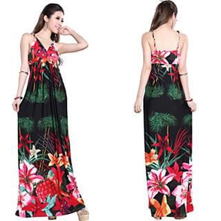 Hotprint Lily Print Maxi Dress