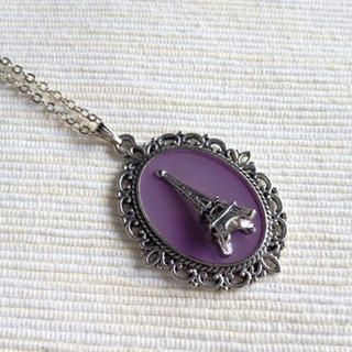 MyLittleThing Silver paris Necklace (Purple) One Size