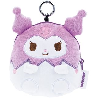 Sanrio Kuromi Plush Coin Purse with Reel 125Ã122Ã55mm