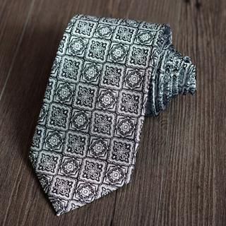 Xin Club Patterned Silk Neck Tie ZS75 - One Size
