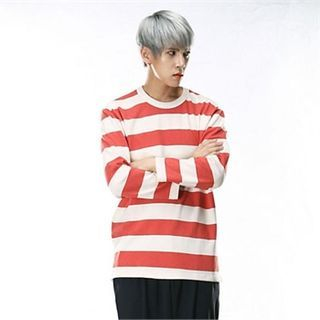 THE COVER Round-Neck Color-Block T-Shirt